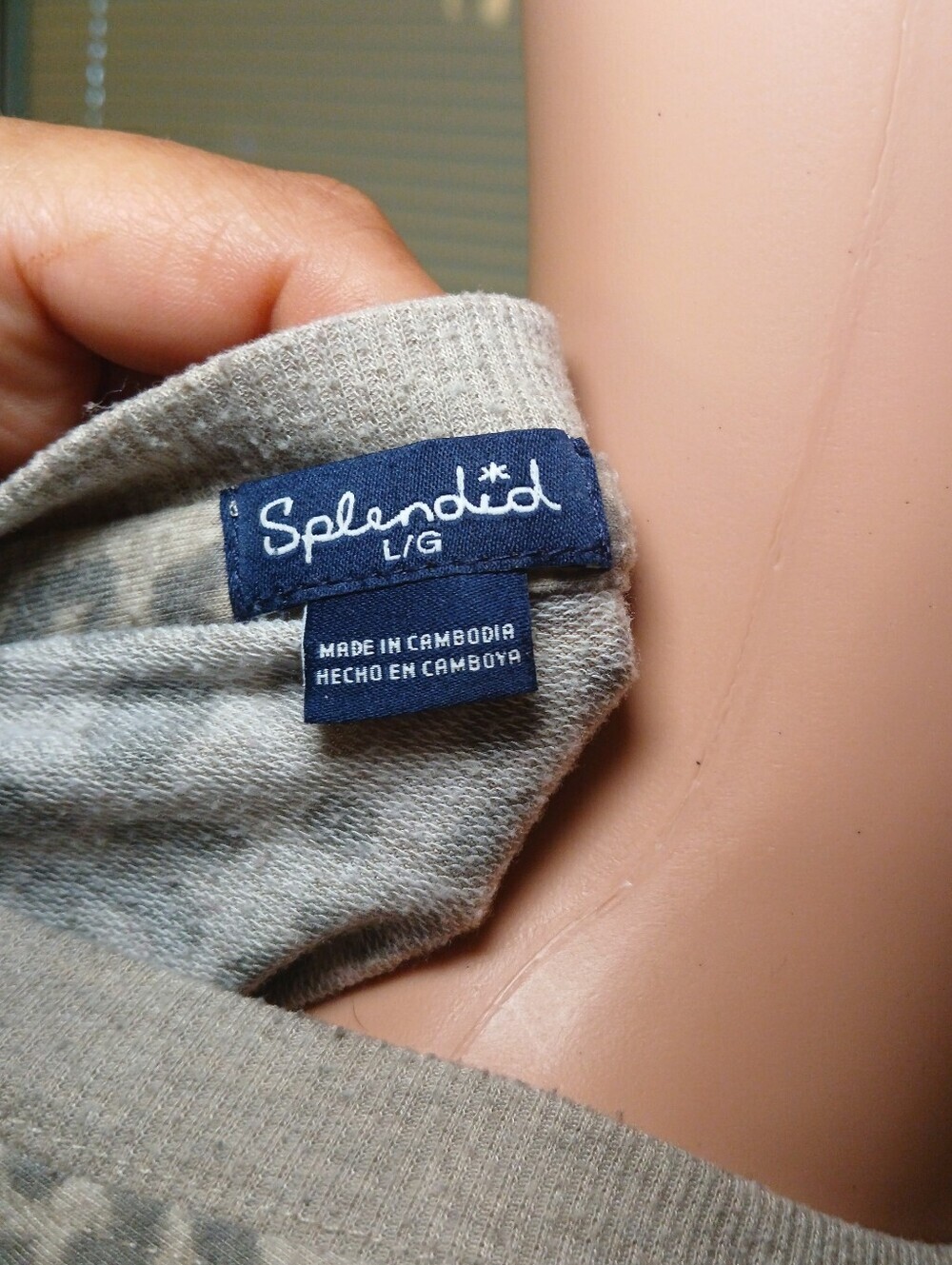 Splendid Grey Leopard-Print Pullover - Picture 6 of 6